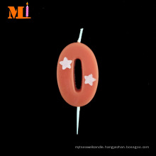 Elegant and Graceful Orange Number 0 Birthday Candles Suppliers